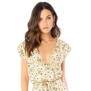 Saltwater Luxe Romy Wrap Top - Cheetah Floral